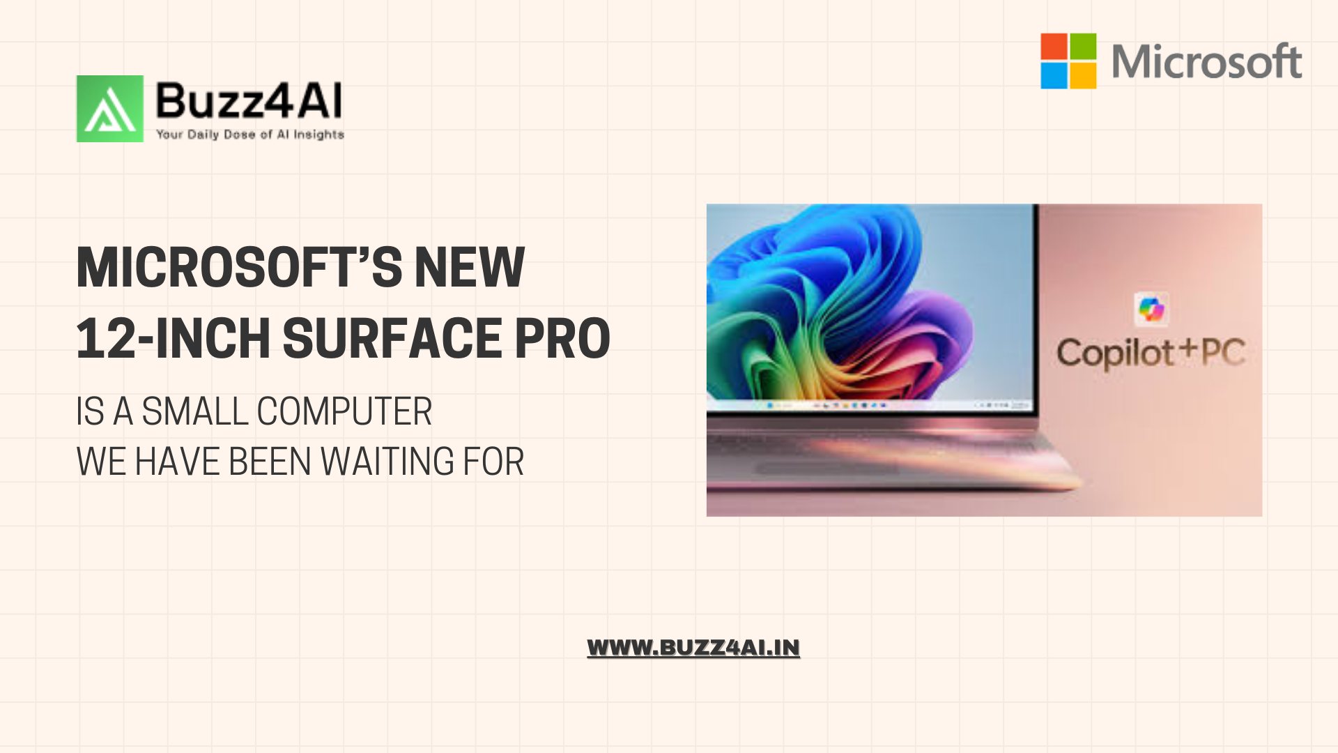 Microsoft’s new 12-inch Surface Pro