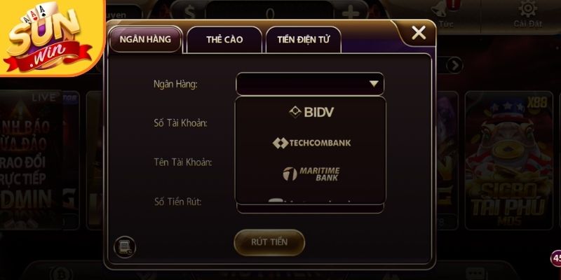 Ba phương thức rút tiền sunwin giúp giao dịch linh hoạt hơn